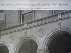 Portico of the Columbian Club-House, St. Louis, MO, 1895, A.F. Rosenheim