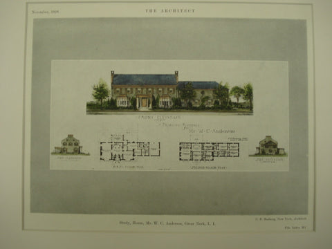 House of W. C. Anderson , Great Neck, Long Island, NY, 1926, C. F. Rosberg