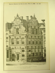 Goldwaage, or Custom-House, Groningen, Holland, EUR, 1899, Johan Isebrants
