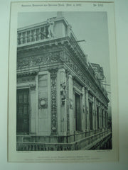 Second Story of the Palazzo Communale, Brescia, Italy, EUR, 1897, Tommaso Formentone, Jacopo Sansovino, Andrea Palladio & Luigi Vanvitelli