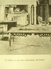 Queen of Holland's Work-Room, Amsterdam, Holland, EUR, 1899, Unknown