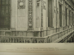 Second Story of the Palazzo Communale, Brescia, Italy, EUR, 1897, Tommaso Formentone, Jacopo Sansovino, Andrea Palladio & Luigi Vanvitelli