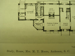 House of Mrs. M. P. Moore , Anderson, SC, 1926, Van F. Pruitt