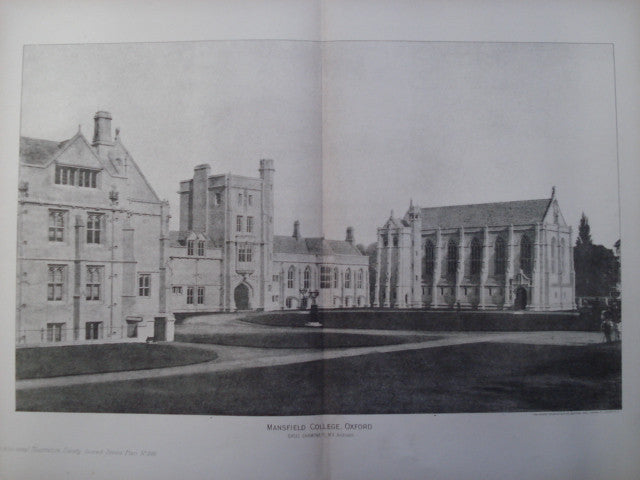 Mansfield College, Oxford, England, UK, 1890, Basil Champneys