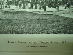 Tower Bridge Hotel, Tooley Street, S.E., London, England, UK, 1897, L.A. Withall