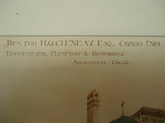 Residence for H. Q. Cleneay, Esq., Cavagna Farms, OH, 1886, Buddemeyer, Plympton & Trowbridge