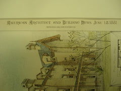 Residence of John McArthur, Jr., West Philadelphia, PA, 1881, John McArthur, Jr.