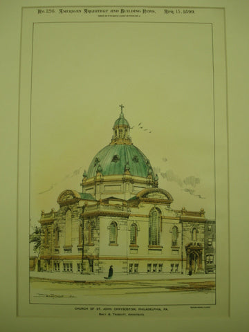 Church of St. John Chysostom , Philadelphia, PA, 1899, Baily & Truscott