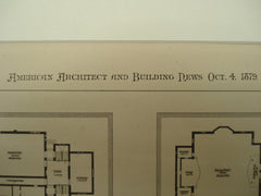 Town Hall , Uxbridge, MA, 1879, Ferry & Gardner