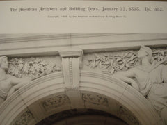 Central Doorway: Library of Congress, Washington, DC, 1898, Frederick MacMonnies