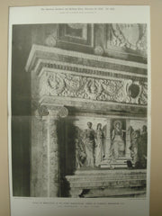 Detail of Mantelpiece in the House Reading-Room: Library of Congress, Washington, DC, 1898, Smithmeyer, Pelz & Casey