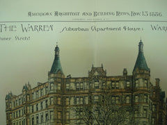 Warren Suburban Apartment House , Roxbury, Boston, MA, 1886, Mr. Carl Fehmer