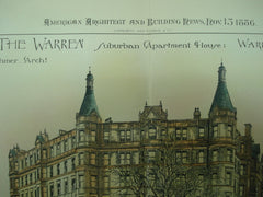 Warren Suburban Apartment House , Roxbury, Boston, MA, 1886, Mr. Carl Fehmer
