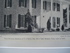 House of Mr. T. J. Bettes, River Oaks, Houston, TX, 1930, Charles W. Oliver