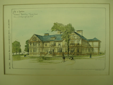 City of Boston's Women's Dormitory , Boston, MA, 1895, Edmund M. Wheelwright