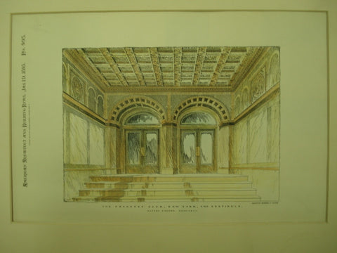 Progress Club Vestibule , New York, NY, 1895, Alfred Zucker