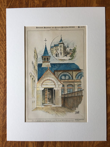 St. Andrew's Church and Parish House, Boston, MA, 1888, Allen and Kenway