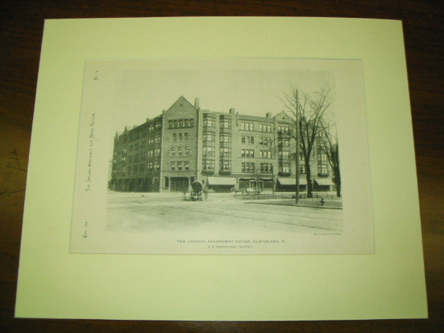 Lennox Apartment House, Cleveland, OH, 1890, C. F. Schweinfurth
