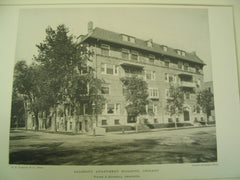 Salsbury Apartment Building, Chicago, IL, 1890, Wilson & Marshall