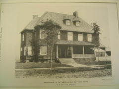 Residence of G. W. Nettleton, Detroit, MI, 1890, G. W. Nettleton