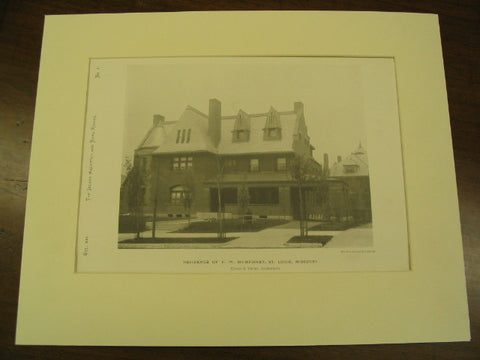 Residence of F. W. Humphrey, St. Louis, MO, 1890, Eames & Young