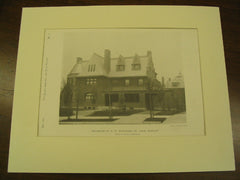 Residence of F. W. Humphrey, St. Louis, MO, 1890, Eames & Young