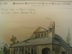 Trinity Church Chapel, Newark, NJ, 1885, Charles A. Gifford