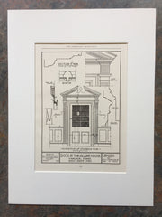 Door of Blaine House, Built 1780, Carlisle, PA, 1926, Original -
