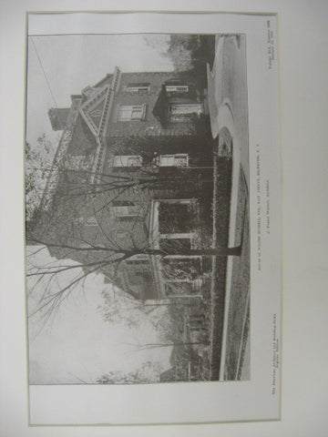 House of Walter Hubbell on East Avenue, Rochester, NY, 1907, J. Foster Warner
