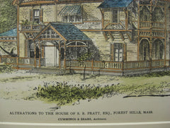 House of S. B. Pratt, Forest Hills, MA, 1880, Cummings and Sears