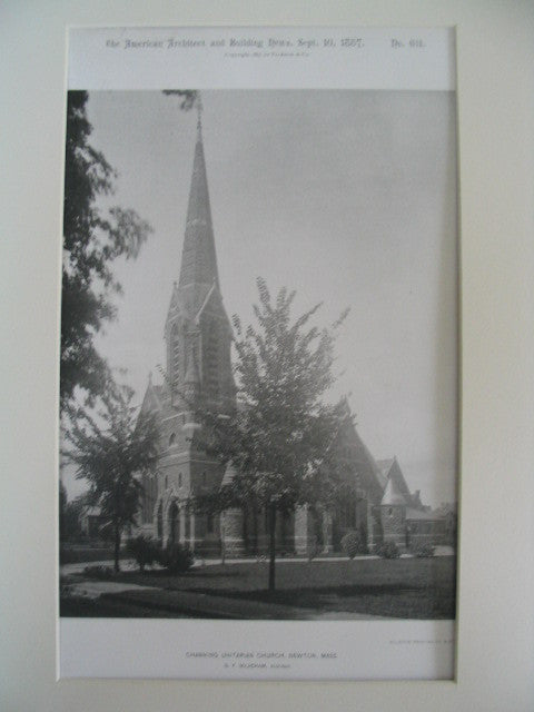 Channing Unitarian Church, Newton, MA, 1887, G. F. Meacham
