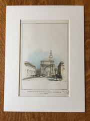 Peristyle & Arch, Market Street, San Francisco, CA, 1901, Original Hand Colored -