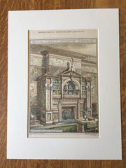 Parlor, Theo Chase, Boston, MA, 1877, Ware & Van Brunt, Original Hand Colored