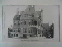 Residence of W. C. Goudy, Chicago, IL, 1889, Treat and Foltz