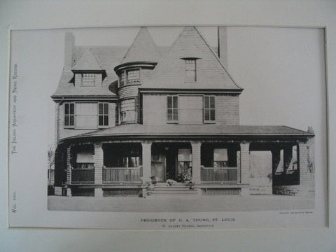 Residence of C. A. Young, St. Louis, MO, 1889, W. Albert Swasey