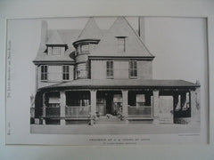 Residence of C. A. Young, St. Louis, MO, 1889, W. Albert Swasey