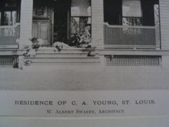 Residence of C. A. Young, St. Louis, MO, 1889, W. Albert Swasey