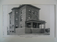 Residence of Professor Jordan, Chicago, IL, 1889, Myron Hunt