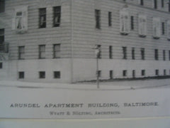 Arundel Apartment Building, Baltimore, MD, 1889, Wyatt and Nolting
