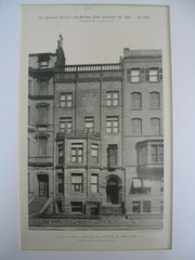 House of George O. Shattuck, Esq on 166 Beacon St., Boston, MA, 1891, Cabot and Chandler