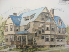 House for A. Edward Rogers, Roxbury, MA, 1888, Murray Smith