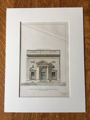 National Commercial Bank, Albany, NY, 1903, Bruce Price, Original Hand Colored -