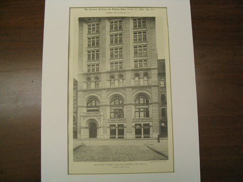 Union Trust Company's Building on 80 Broadway, New York, NY, 1893, George B. Post