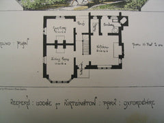 Keeper's Lodge at Rirtlington Park, Oxfordshire, England, UK, 1870, W. Wilkinson