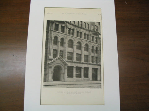 Portion of Title and Trust Building, Chicago, IL, 1893, Henry Ives Cobb