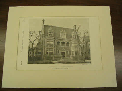 Residence of A. C. McClurg, Chicago, IL, 1890, Francis M. Whitehouse