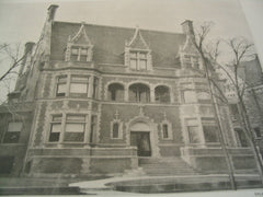 Residence of A. C. McClurg, Chicago, IL, 1890, Francis M. Whitehouse