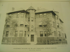 Apartment Building at No. 5515 Woodlawn Avenue, Chicago, IL, 1890, Irving K. Pond and Allen B. Pond