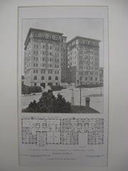 The Highlands, Apartment-Houses on Connecticut Ave, Washington, DC, 1907, Arthur B. Heaton