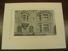 Detail of the House of W. K. Vanderbilt, New York, NY, 1891, R. M. Hunt
